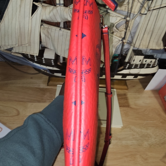 MCM Red Leather Handbag (NWT & COA) - Picture 9 of 9